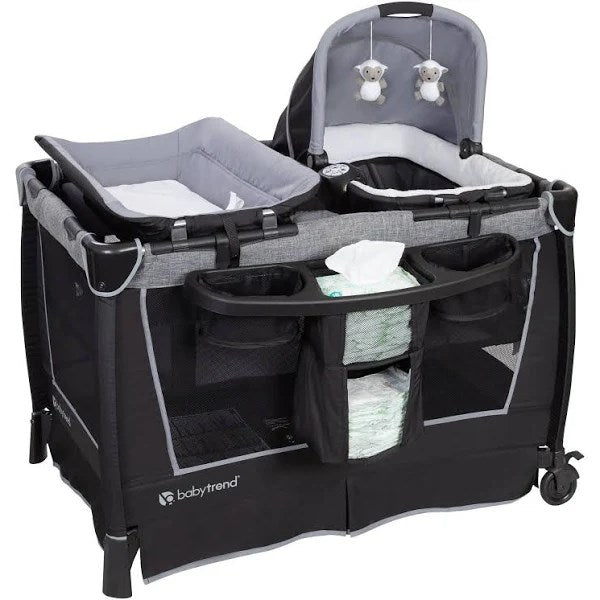 Baby Trend Retreat Twins Nursery Center - Quarry