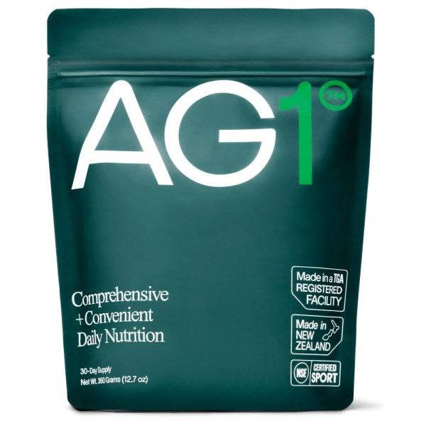 AG1 by Athletic Greens Pouch. 30 Daily Servings. All-in-One Daily Health Drink. 75 Vitamins, Minerals & Whole Food-Sourced Ingredients.