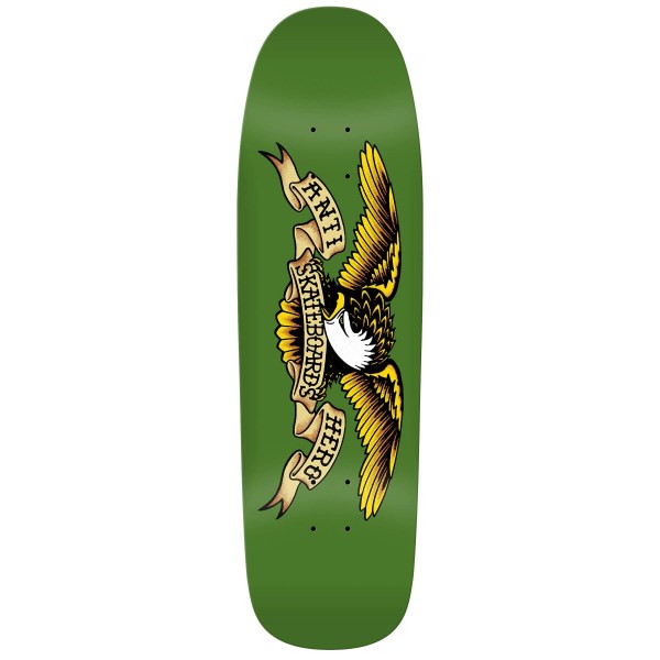 Anti Hero Shaped Eagle 9.56 inch Skateboard Deck 9.56 Green Giant