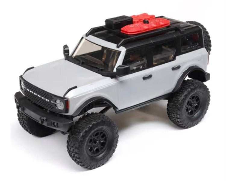 Axial SCX24 2021 Ford Bronco Hard Body 1/24 4WD RTR Scale Mini Crawler (Grey) 2.4GHz Radio