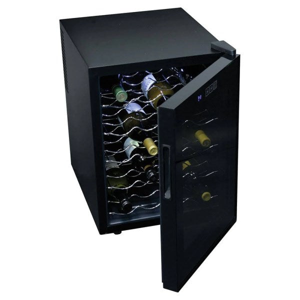 Koolatron Corp 20-Bottle Mirrored Glass Door Wine Cellar