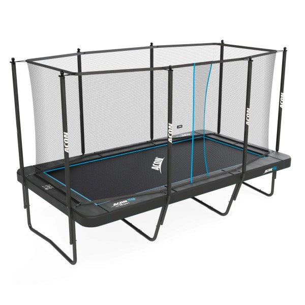 Acon Trampoline Air 16 Sport HD with Enclosure | Includes 10x17ft Rectangular Trampoline, Safety Net, Safety Pad and Ladder