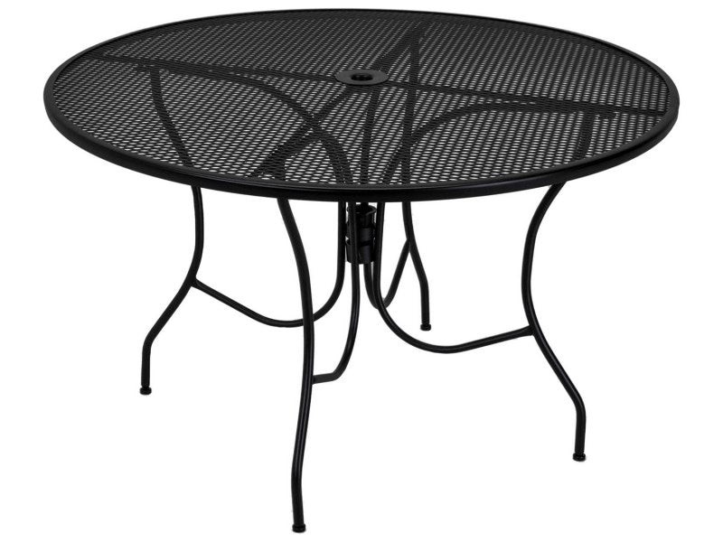 Hampton Bay Nantucket Round Metal Outdoor Patio Dining Table