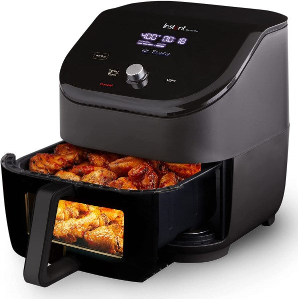 Instant Vortex Plus 6 qt. Black Air Fryer with ClearCook