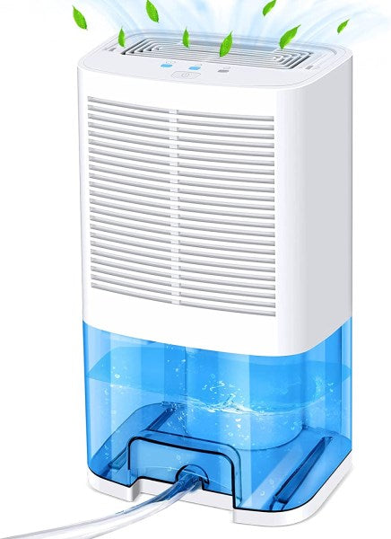 Lecdura Dehumidifier with Drain Hose, Small Dehumidifiers 2000mL, Protable Dehumidifiers 4000 CuFt.(350 sq.ft) for RV Garage Camper Basement