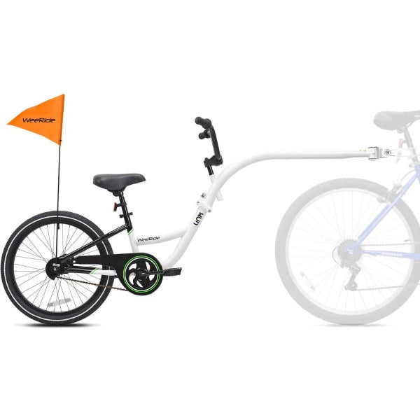 Kazam 20 in. Link Bike Trailer, White