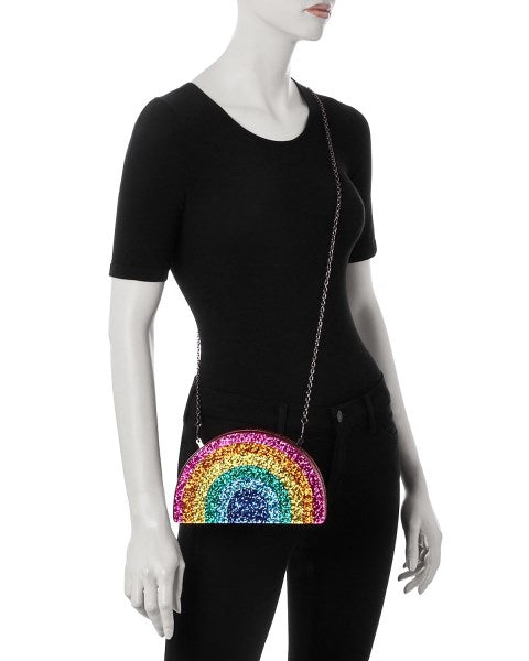 Kurt Geiger London Glitter Rainbow Clutch