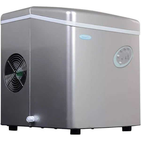 NewAir AI-100S 28 lb. Portable Ice Maker, Silver