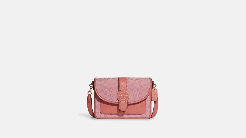 Coach Lonnie Crossbody in Signature Jacquard Taffy