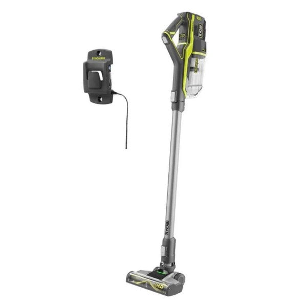 Ryobi ONE+ 18V Brushless Cordless Stick Vacuum Cleaner (Tool Only) with EverCharge Charging Mount #P7181BN