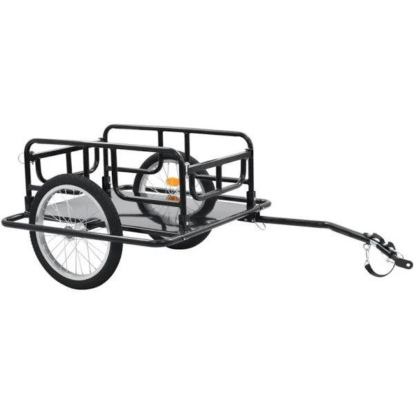 vidaXL Bike Cargo Trailer 51.2 x28.7 x19.7 Steel Black