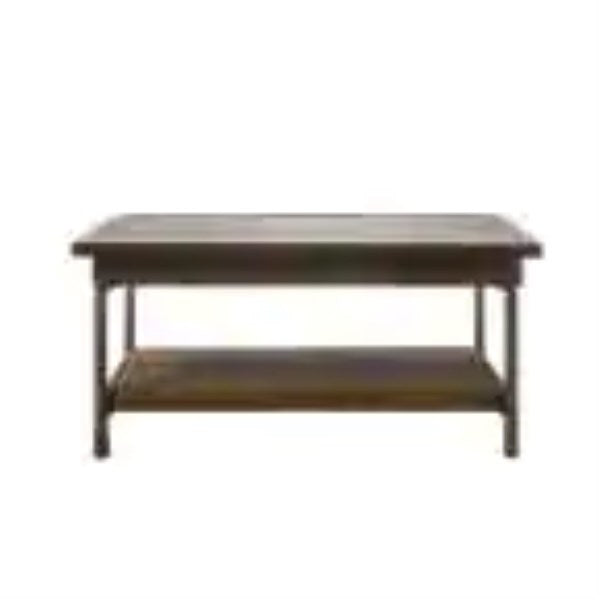 Hampton Bay Mix and Match Brown Rectangular Resin Wicker Outdoor Coffee Table