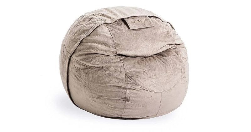 Lovesac - Citysac in Taupe Padded Velvet
