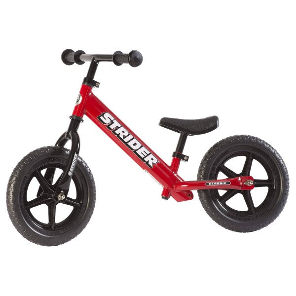 Strider - 12 Classic No-Pedal Balance Bike Ages 18 Months to 3 Years Red