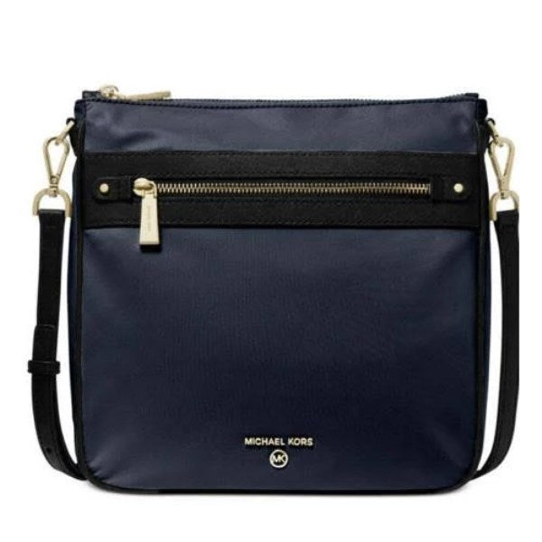 Michael Kors Ladies Navy Nylon Gabardine Messenger Bag Navy Crossbody Bag Medium - Michael Kors Bag