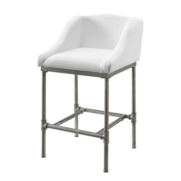 Hillsdale Bastion 26 Counter Stool - White