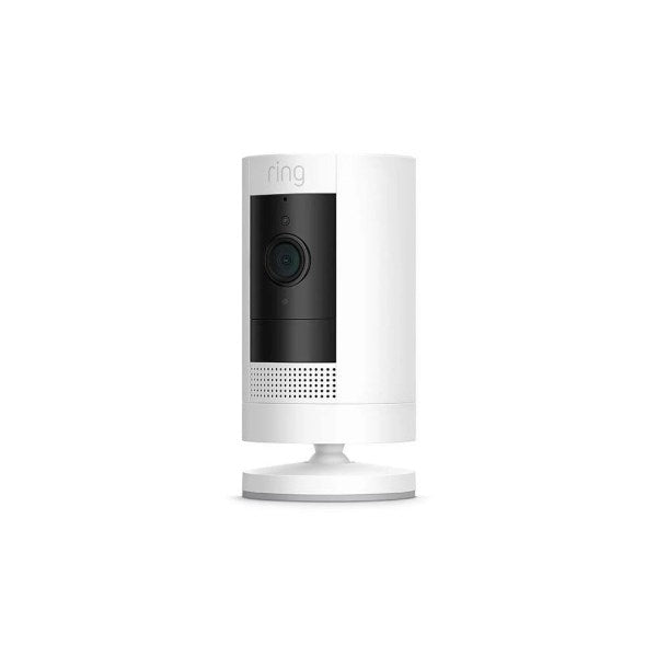 Ring Stick Up Battery Security Camera - White
