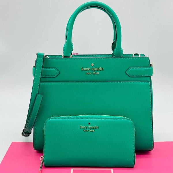 Kate Spade Bags | Kate Spade Staci Medium Satchel Crystal Blue | Color: Blue | Size: Medium | 4yousale s Closet