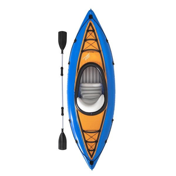 Bestway Hydro Force Cascade Cove Champion 9 x 32 Inflatable Kayak Set, Blue