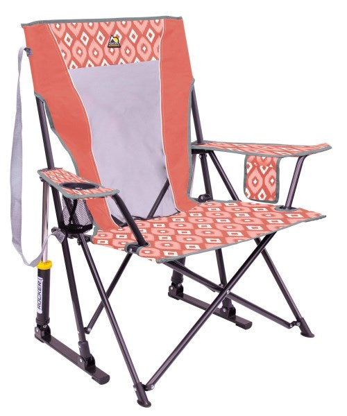 GCI Outdoor Comfort Pro Rocker Chair, Coral/Ikat