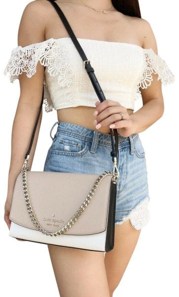 Kate Spade Carson Convertible Crossbody Warm Beige Multi