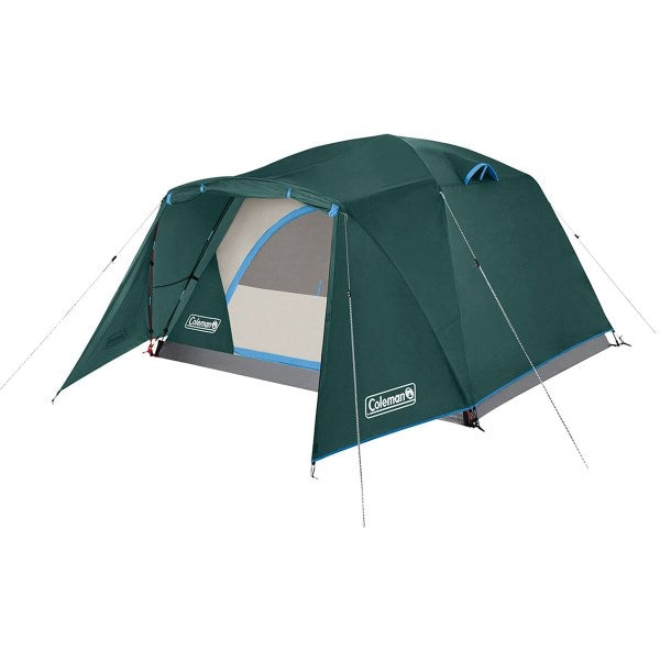 Coleman Skydome 4-Person Camping Tent with Full-Fly Vestibule, Evergreen