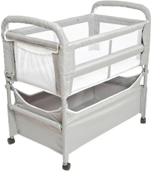 Arm s Reach Clear-Vue Co-Sleeper With Deep Basket In Grey