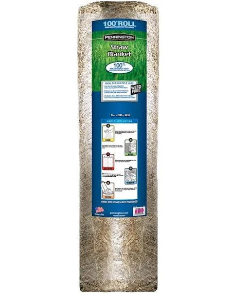 Pennington 100-ft x 6-ft Straw Seed Blanket | PENN6X100