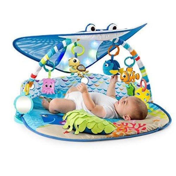 Bright Starts Baby Finding Nemo Mr. Ray Ocean Lights & Music Gym, Ages Newborn +