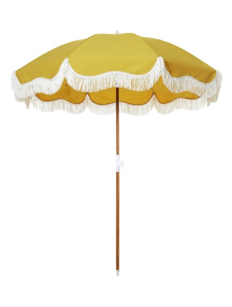 Business & Pleasure - Holiday Beach Umbrella - Vintage Gold