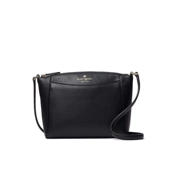 Kate Spade Bags | Kate Spade New York Harlow Black Pebbled Leather Crossbody | Color: Black/Gold | Size: 7.2h x 9.92w x 3.2D | Bling_Baby s Closet