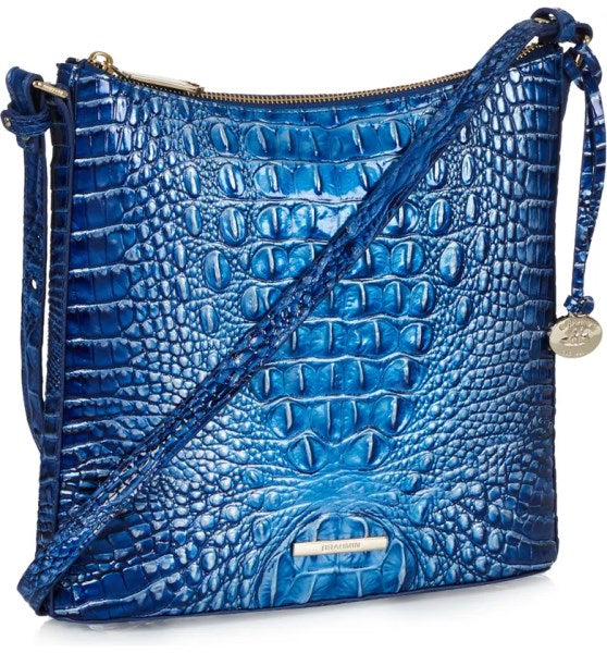 Katie Croc Embossed Leather Crossbody Bag