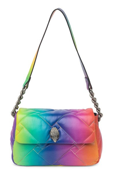 Kurt Geiger London Medium Soft Quilted Rainbow Ombre Shoulder Bag