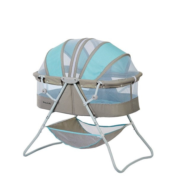 Dream on Me Karley Bassinet in Blue/ Grey