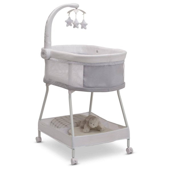 Delta Children Sweet Slumber Bassinet, Grey Summit, Gray