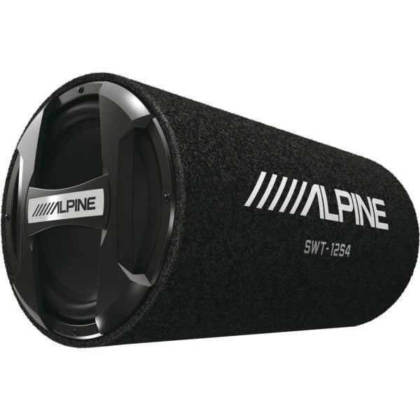 Alpine SWT-12S4 1500W Max (300W RMS) Single 12 Sealed Subwoofer Tube Enclosure