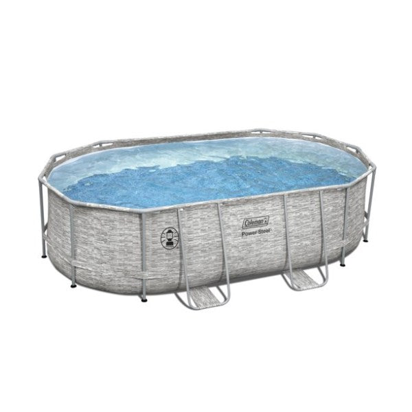 Coleman Power Steel Frame 16 x 10 x 48 Oval Pool Set