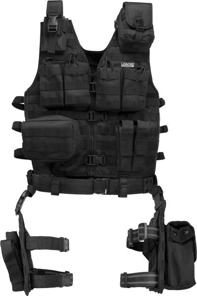 Barska Loaded Gear Vx-100 Tactical Vest And Leg Platform, 22 x 38.5