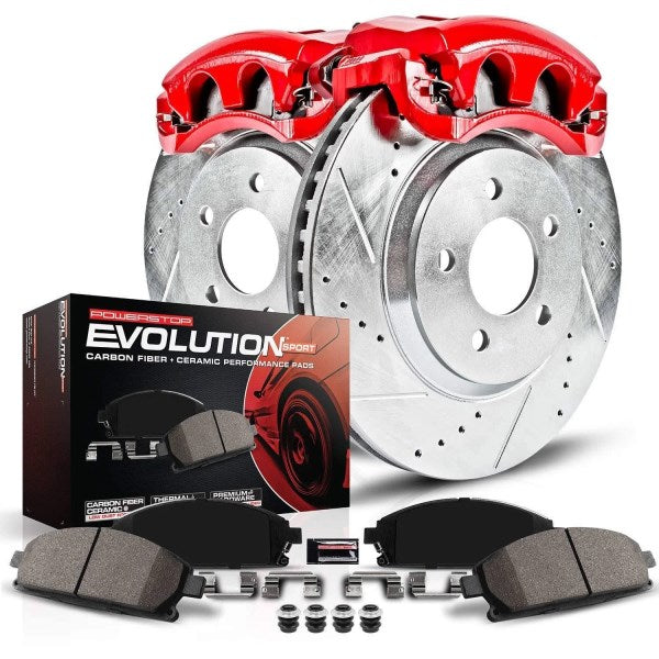 Power Stop - Front Z23 Evolution Sport Brake Kit with Calipers Kc3156