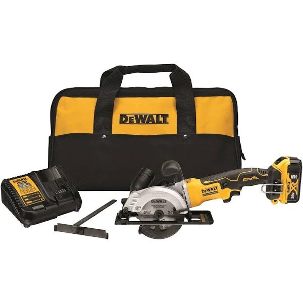 DeWalt DCS571P1 Atomic 20V MAX* Brushless 4-1/2 Cordless Circular Saw Kit