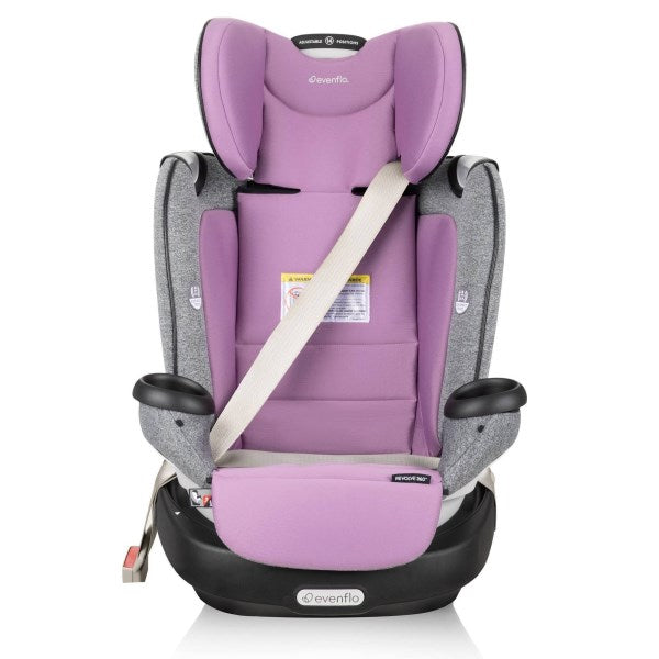Evenflo Gold Revolve360 Rotational All-in-1 Convertible Car Seat Opal Pink