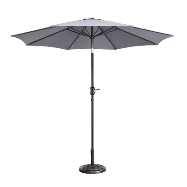 Evanoff 9 Market Umbrella Freeport Park Fabric Color: Gray