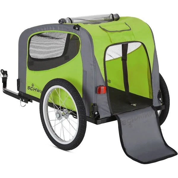 Schwinn Rascal Plus Bike Trailer for Dogs, X-Large, Green / Grey