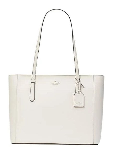 Kate Spade Schuyler Medium Leather Tote Bag Parchment