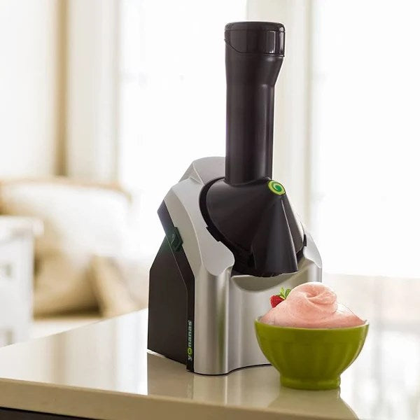 Yonanas 902 Classic Original Healthy Dessert Fruit Soft Serve Maker, Silver