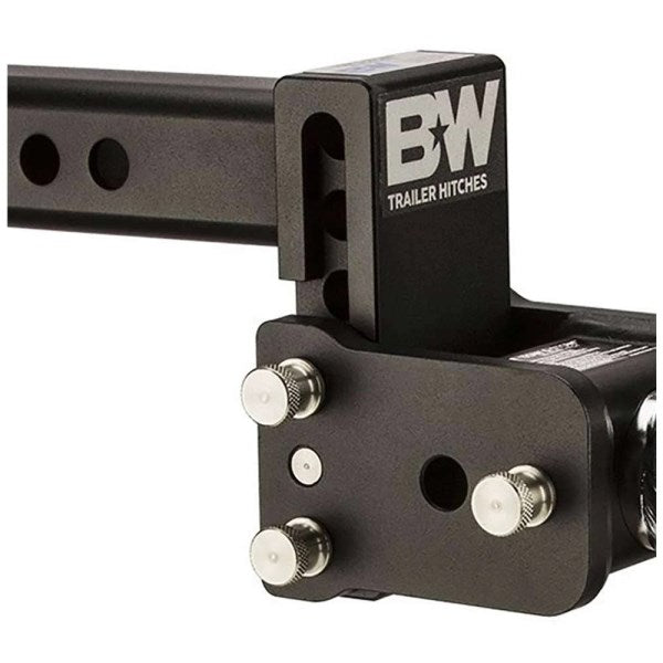 B&W Tow & Stow 5 Drop Dual Ball Hitch, Black