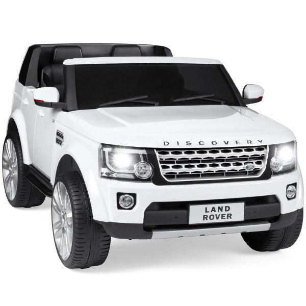 Best Choice Products 12V 3.7 MPH 2-Seater Licensed Land Rover Ride on Car Toy Parent Remote Control - White
