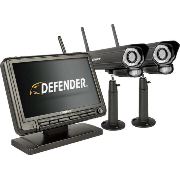Defender PhoenixM2 Digital Wireless 7 Monitor DVR Security System with 2 Night