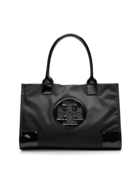 Tory Burch Bags | Tory Burch Ella Patent Nylon Tote | Color: Black/Cream | Size: Medium | Dannorh s Closet