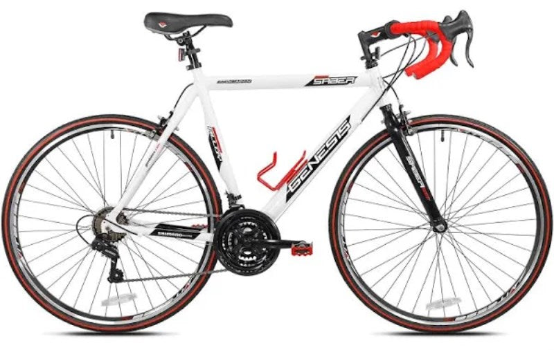 Genesis 700c Saber Men s Road Bike, Medium, White